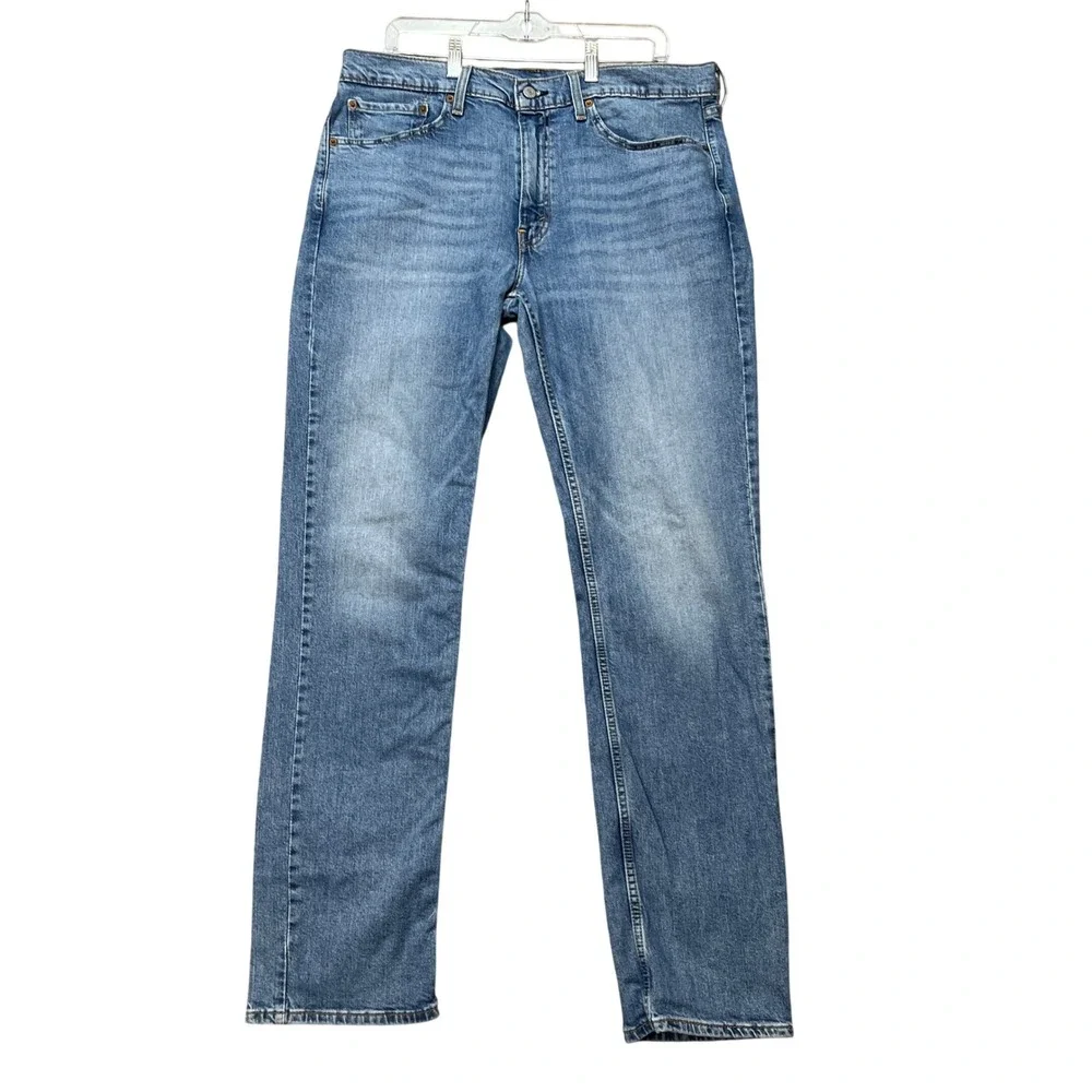 Levi's 514 Straight Fit Jeans Mens 36x34 Medium Wash 5-Pocket Stretch Denim EUC